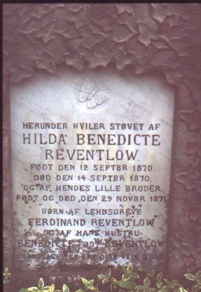 Reventlow, Hilda Benedicte (1870-1870)